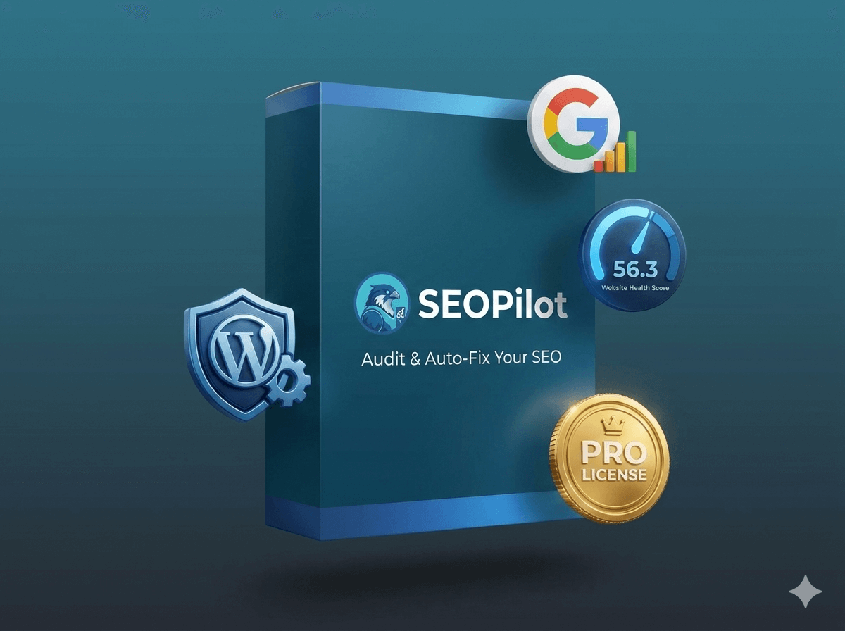 SEOPilot software bundle product box mockup